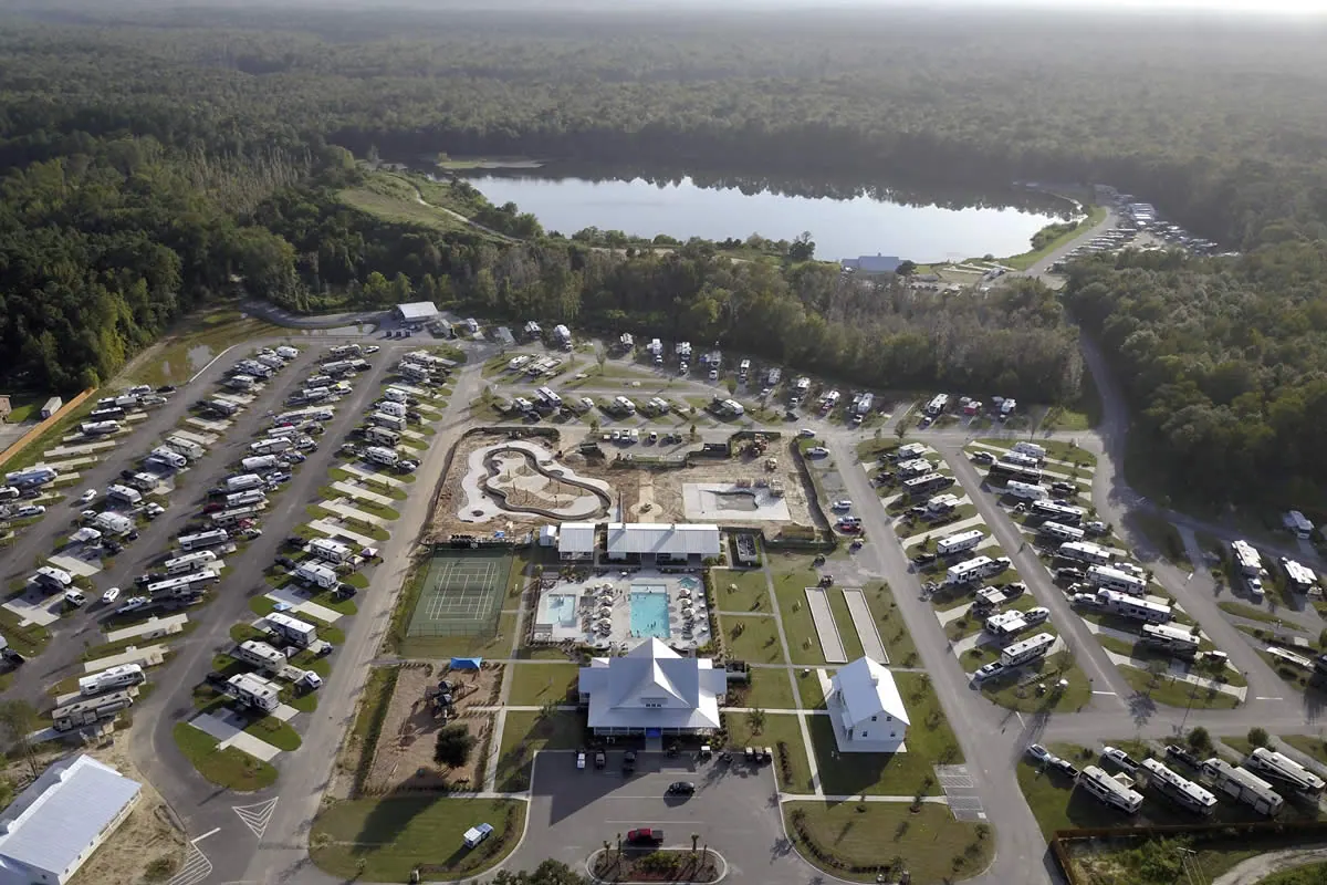 Creek Fire RV Resort property